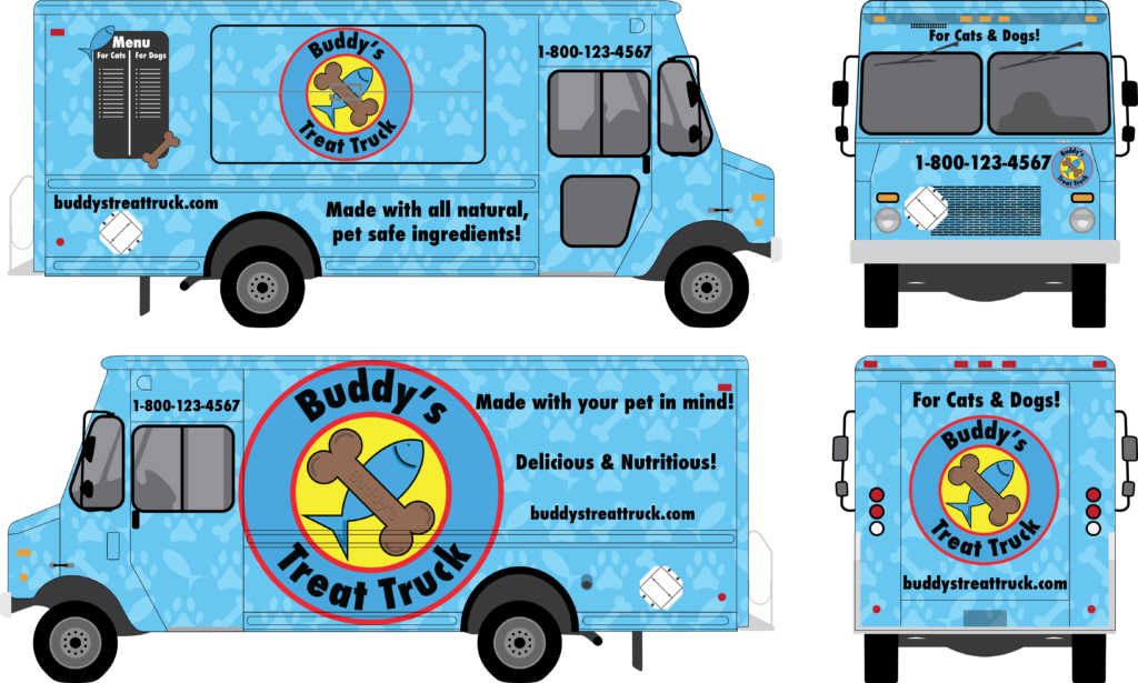 Buddy's Treat Truck Food Truck Wrap