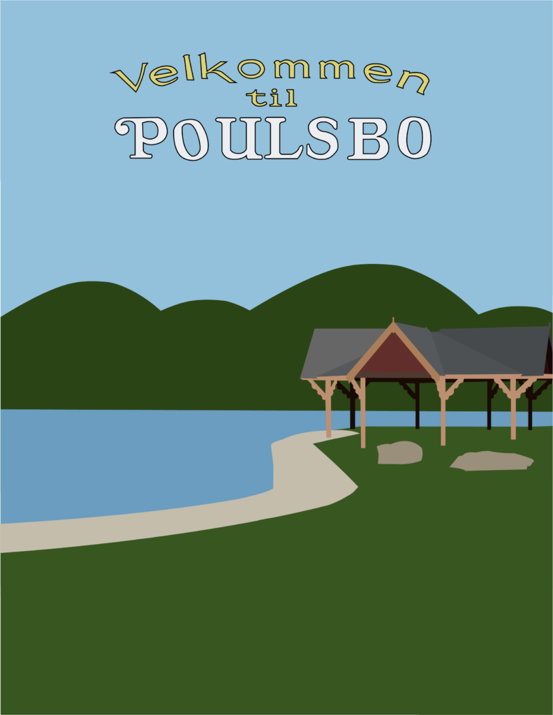 Travel Poster for Poulsbo Waterfront